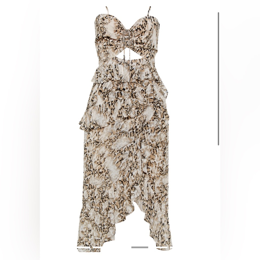 Bardot‎ Briana keyhole leopard midi-dress. NWT size 6